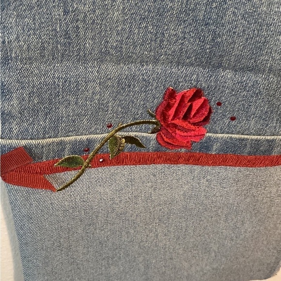 NWOT Vintage Empathy Embroidered Jeans size 8 - Picture 7 of 11